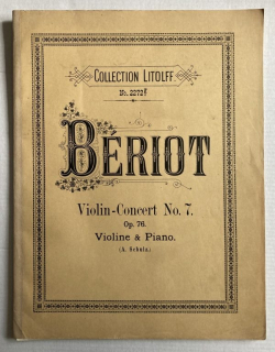 Bériot, Charles Auguste de - Violin Concert No. 7, Op. 76