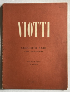 Viotti, Giovanni Battista - Concerto XXIII G dur