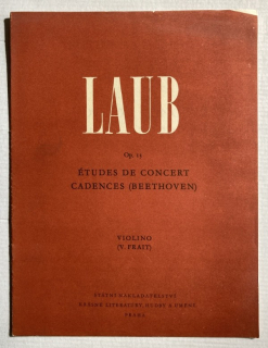 Laub, Ferdinand - Opus 13 - Études de Concert Cadences (Beethoven)
