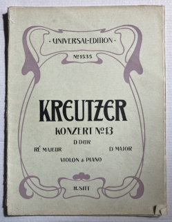 Kreutzer, Rudolphe - Konzert no. 13 D dur