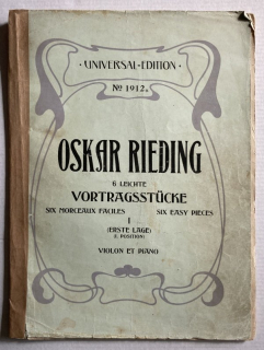 Rieding, Oskar - 6 leichten Vortragsstücke / Six easy pieces I