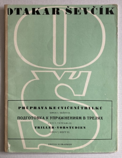 Ševčík, Otakar - Průprava ke cvičení trylků, Op. 7, sešít II.