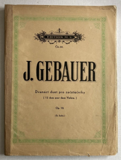 Gebauer, Joseph - Dvanáct duet pro začátečníky, Op. 10