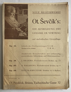 Ševčík, Otakar - Die Ausbildung des Geigers im Vortag auf melodischer Grundlage