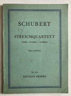 Schubert, Franz - Streichquartett d moll, Op. posth.