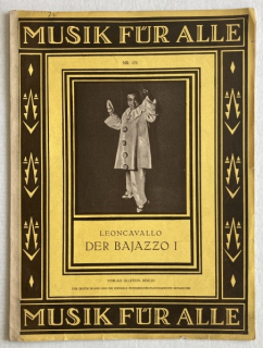 Leoncavallo, Ruggero  - Der Bajazzo I