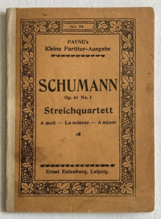 Schumann, Robert - Streichquartett A mol, Op. 41, No. 1