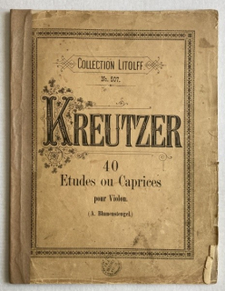 Kreutzer, Rudolphe - 40 Etudes ou Caprices pour Violon