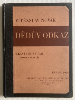 Novák, Vítězslav - Dědův odkaz - klavírní výtah
