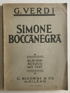 Verdi, Giuseppe - Simone Boccanegra (klavírní výtah)