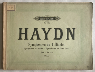 Haydn, Joseph - Symphonien zu 4 Händen / Symphonies for Piano Duet. Band I. No. 1-6., Band II. No 7-12. (dva svazky)