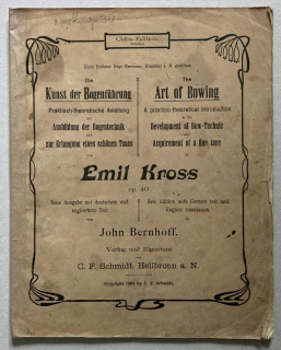 Kross, Emil - The Art of Bowing, Op. 40