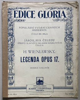 Wieniawsky, H. - Legenda, Op. 17, pro housle a klavír