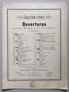 Mozart, Wolfgang Amadeus - Don Juan - Ouvertures pour Piano et Violon