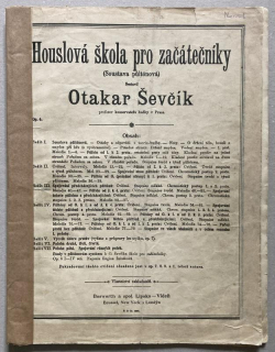 Ševčík, Otakar - Houslová škola pro začátečníky, Op. 6, sešit III.,