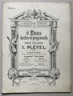 Pleyel, I. - 6 Duos fariles et progressifs, Op. 48, pro dvoje housle