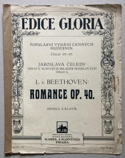 Beethoven, Ludwig van - Romance op. 40 pro housle a klavír