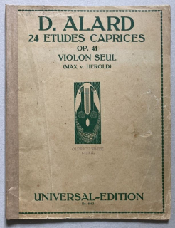 Alard, D. - 24 Etudes Caprices, Op. 41, pro sólové housle