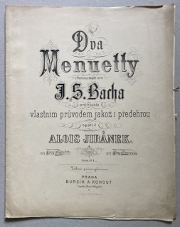 Barha, J. S. - Dva menuety z francouzských svit pro housle