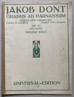 Dont, Jakob - Gradus sd Parnassum - Etudes et Caprices, Op. 35