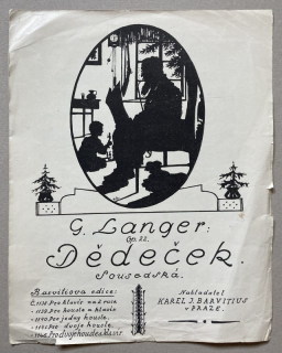 Langer, Gustav - Dědeček - sousedská, Op. 22 (pro 1 housle)