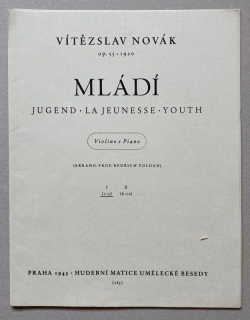 Novák, Vítězslav - Mládí I (1-5), Op. 55, pro housle a klavír