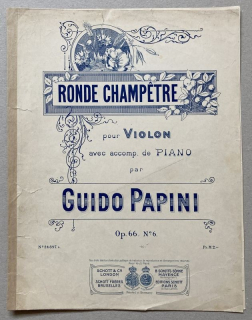 Papini, Guido - Ronde Champetre, Op. 66 No. 6 (housle  plus  klavírní doprovod)