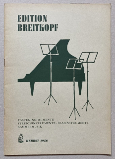 Edition Breitkopf - Catalogue 1956