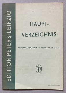 Haupt Verzeichnis / General Catalogue