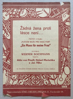 Bochmann, Werner - Žádná žena proti lásce není... z  filmu Hledám muže pro svou paní
