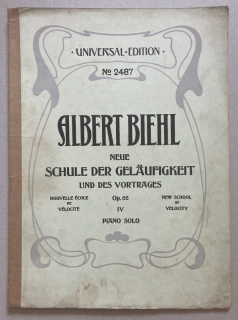Biehl, Albert - Neue Schule der Gelaufigkeit und des Vortrages, Op. 66