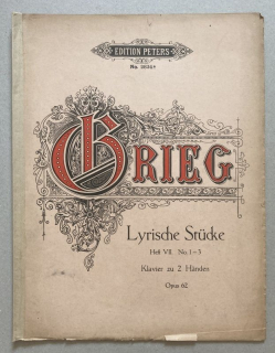 Grieg, Edvard - Lyrische Stücke, Heft VII., No. 1-3, Op. 62 (klavír - čtyřručně)