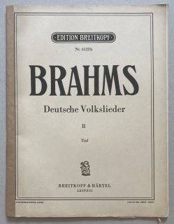 Brahms, Johannes - Deutsche Volkslieder II