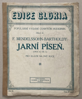Mendelssohn Bartholdy, Felix - Jarní píseň, Op. 62, č. 6