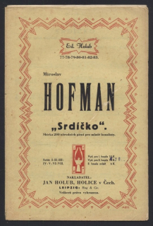 Hofman, Miroslav - Srdíčko (pro dvoje housle)