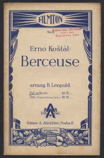 Košťál, Erno - Berceuse (malý orchestr)