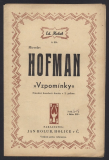 Hofman, Miroslav - Vzpomínky (Národní houslová duetta v I. poloze)