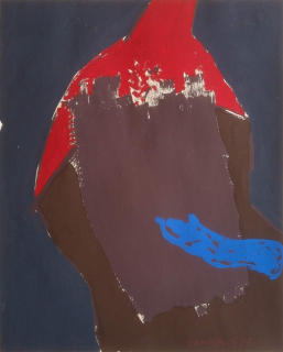 Anna Vančátová - Dům - člověk (tempera)