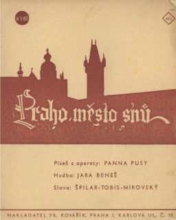 Praho, město snů - z operety Panna Pusy