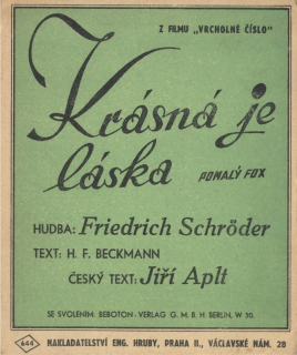Krásná je láska - z filmu Vrcholné číslo
