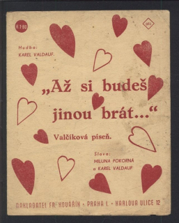 Až si budeš jinou brát (valčíková píseň)