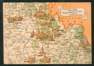 Náchod, Nové Město nad M. a okolí (mapa)