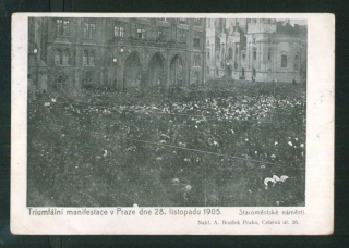 Praha - Staroměstské náměstí - manifestace