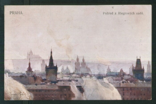 Praha - Pohled z Riegrových sadů