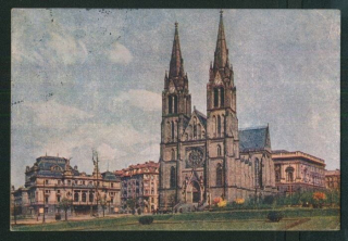 Praha - Královské Vinohrady - Městské divadlo - Kostel sv. Ludmily