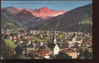 Gries und Bozen mit dem Rosengarten