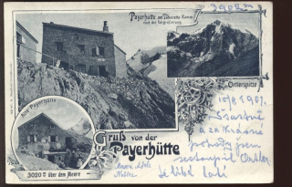 Payerhütte am Tabaretta-Kamm