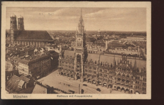 München - Mnichov - Rathaus mit Freuenkirche