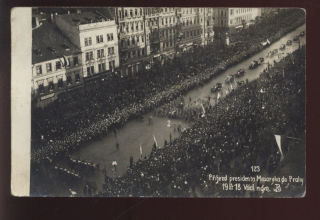 Příjezd presidenta Masaryka do Prahy