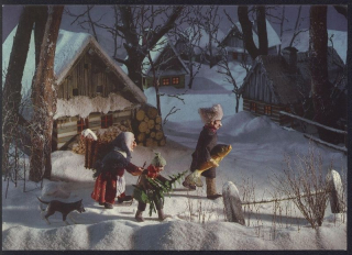 Vánoční a novoroční pozdrav (J. Hanuš)